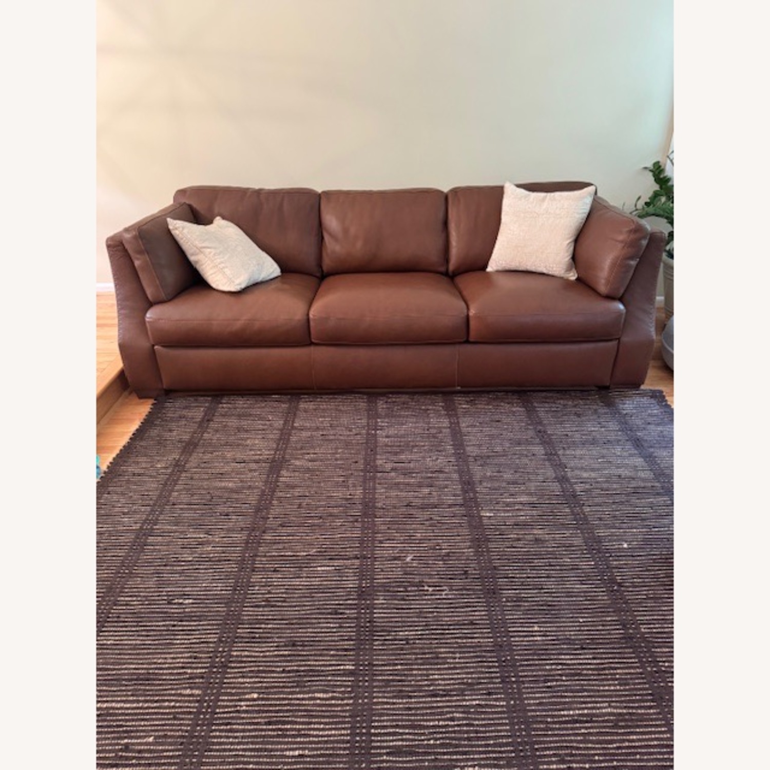 West Elm Cotten / Jute Brown and Natural Rug - image-1