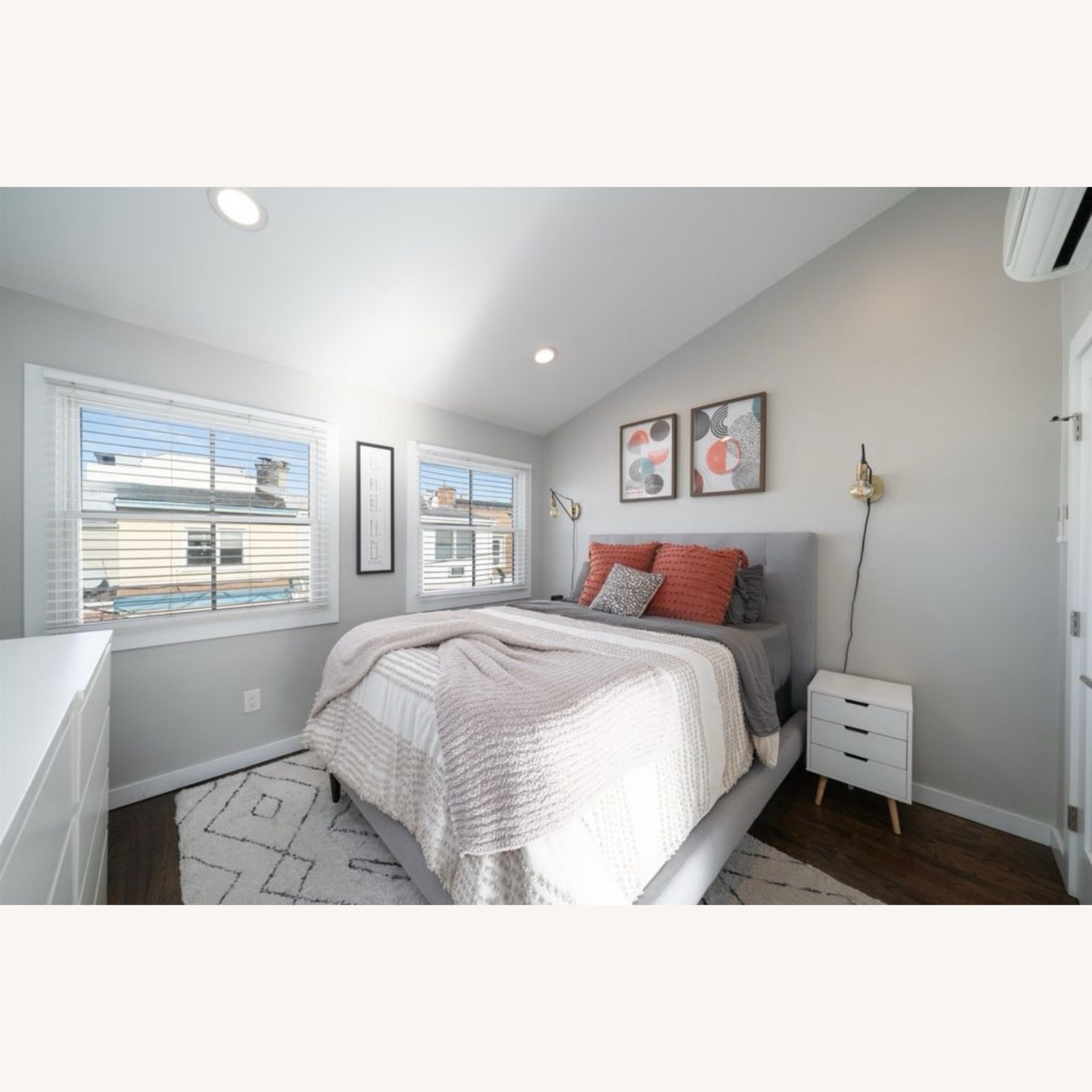 West Elm Grid Bed - image-1