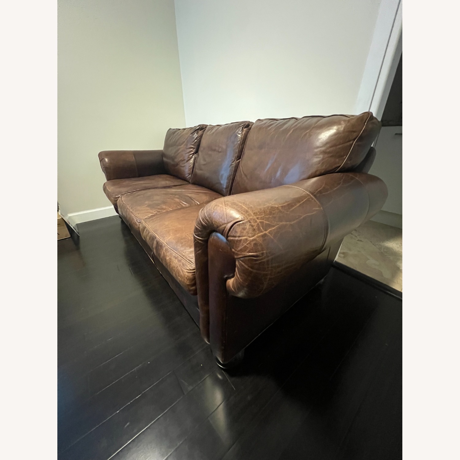 84" Langston Leather Sofa - image-4
