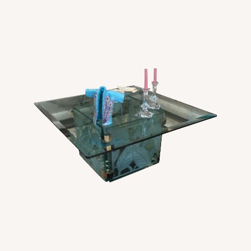Used Glass Etch Table for sale on AptDeco
