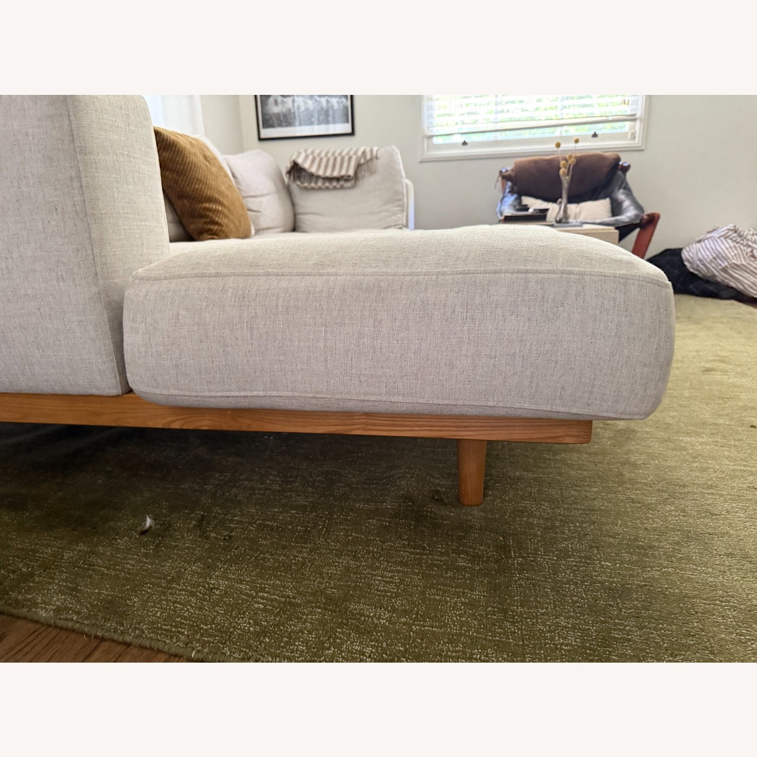 West Elm Performance Linen Newport Sectional - image-4