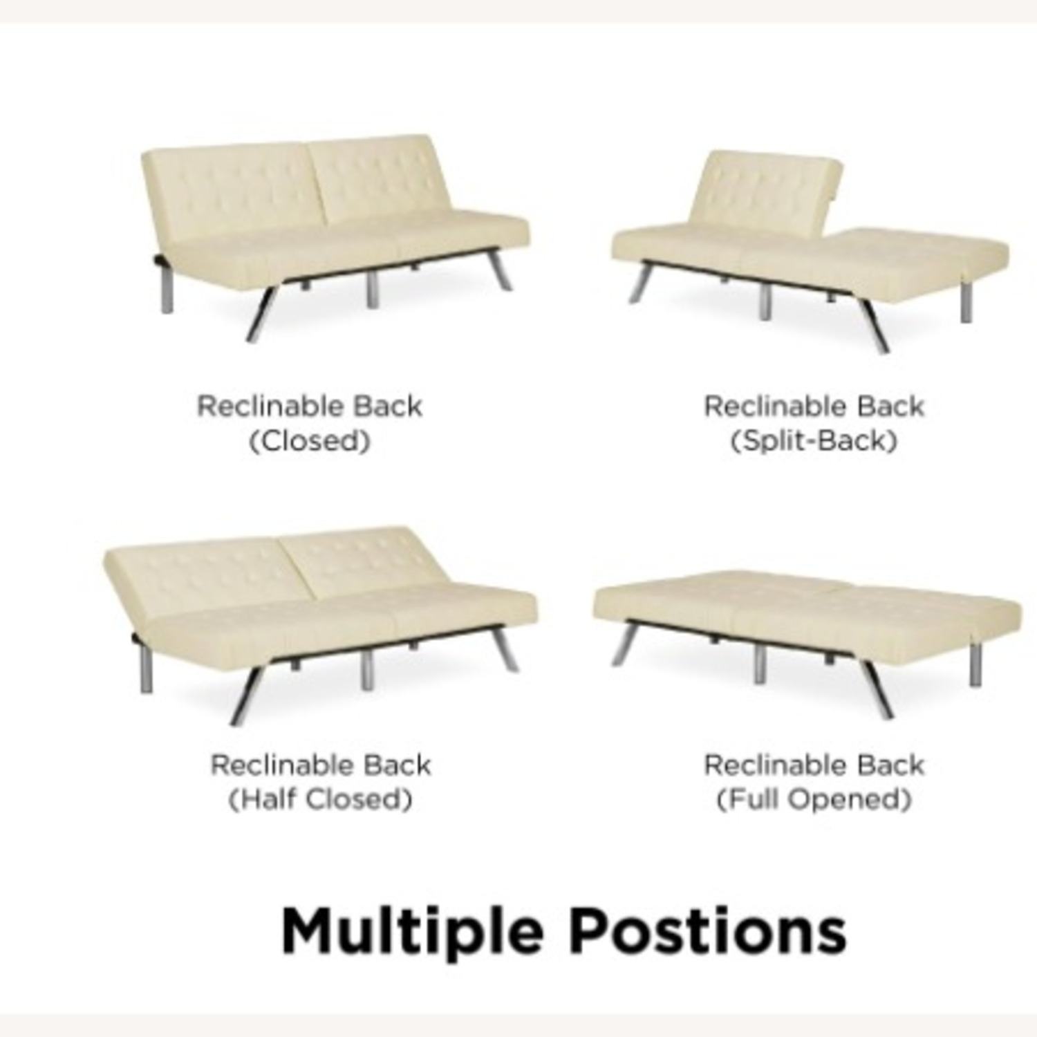 DHP Emily Convertible Futon - image-5