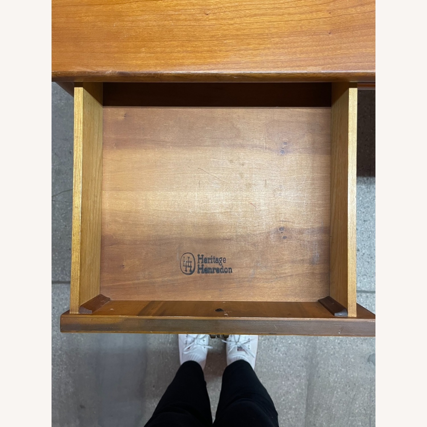 Authentic Mid-Century Modern Drop Leaf Desk - image-6