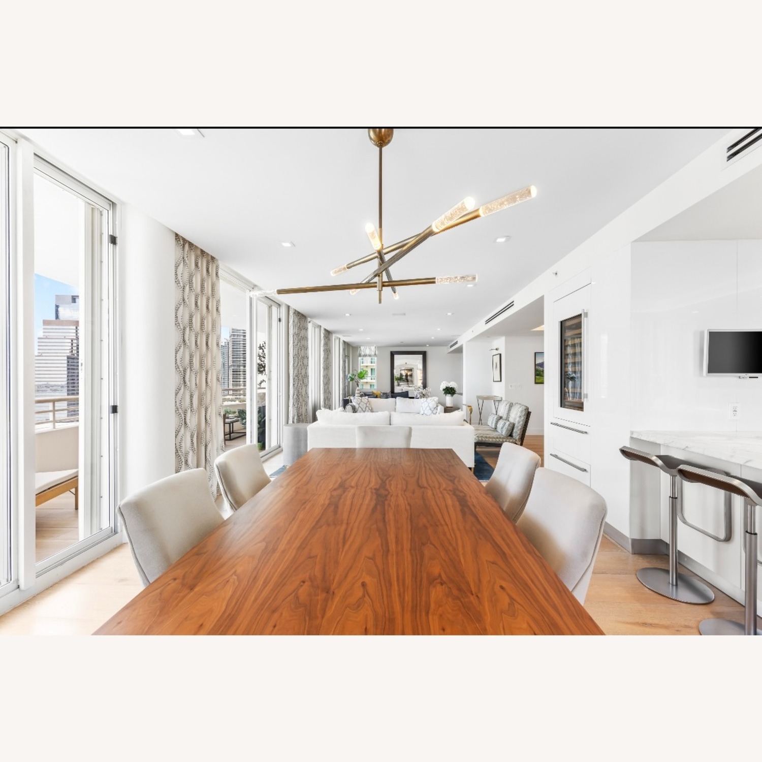 Dining Table W 8 Chairs; Dark Walnut - image-6