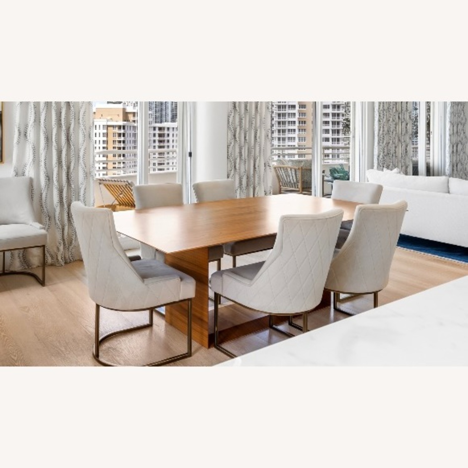 Dining Table W 8 Chairs; Dark Walnut - image-4