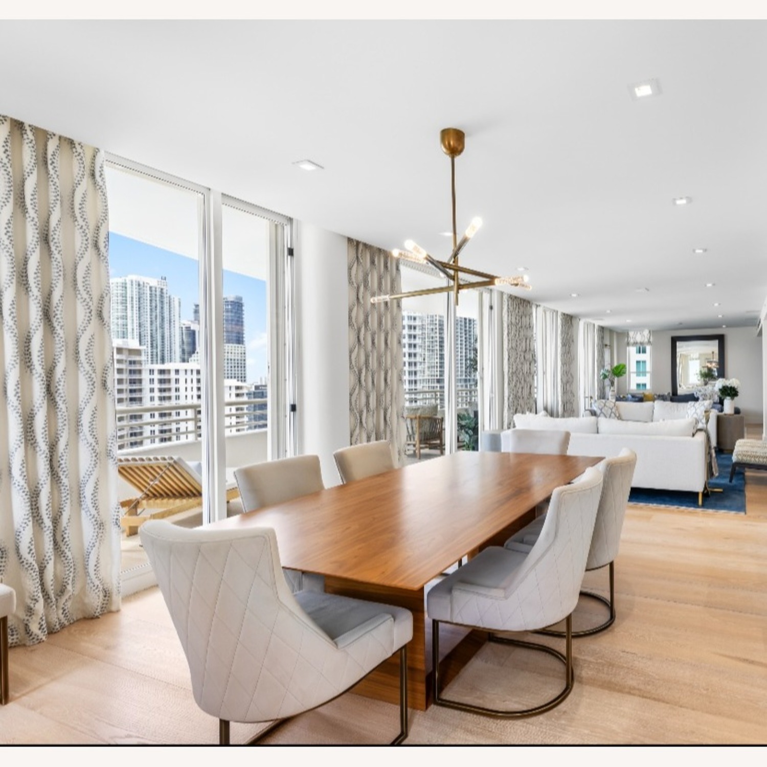 Dining Table W 8 Chairs; Dark Walnut - image-5