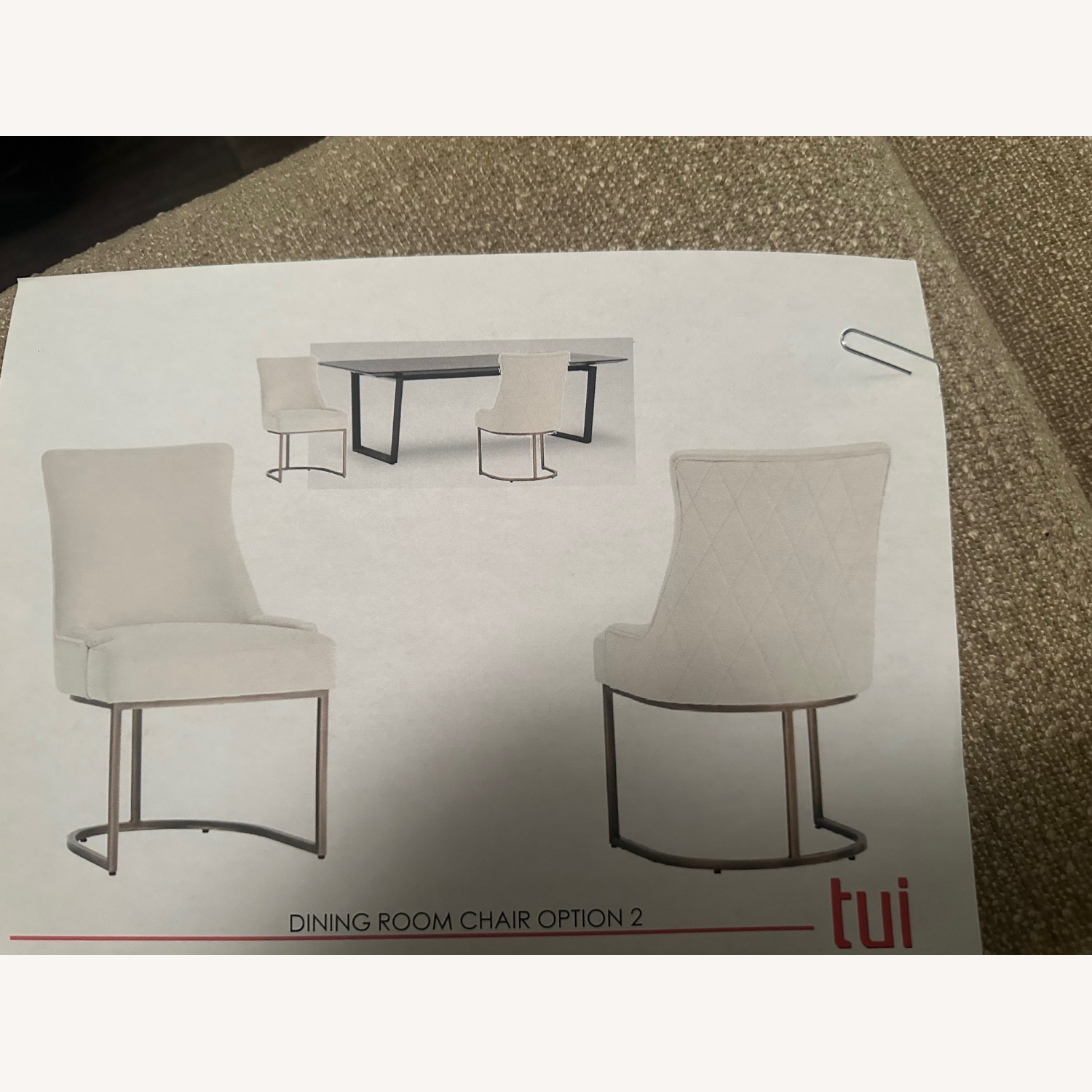 Dining Table W 8 Chairs; Dark Walnut - image-3