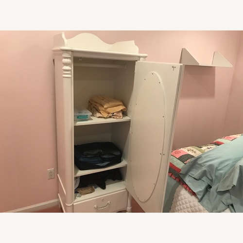 Used White Armoire  for sale on AptDeco