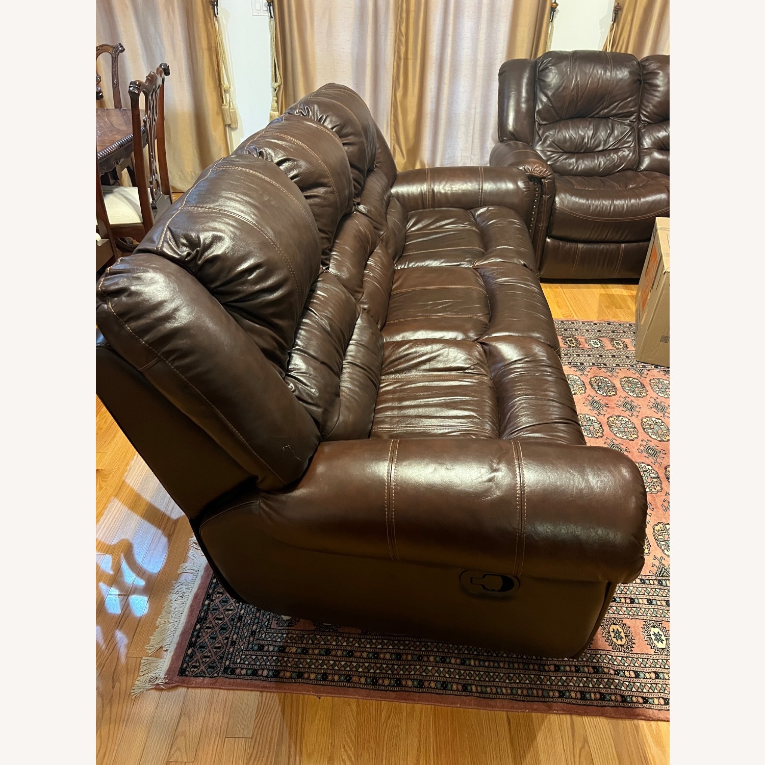 Cole Leather Sofa with 3 Sections - image-3