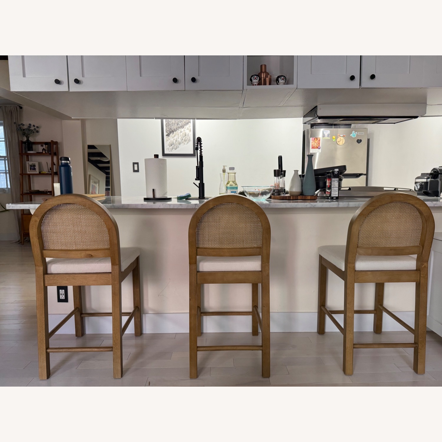 Nathan James Rattan Counter Stools (set of 3) - image-1