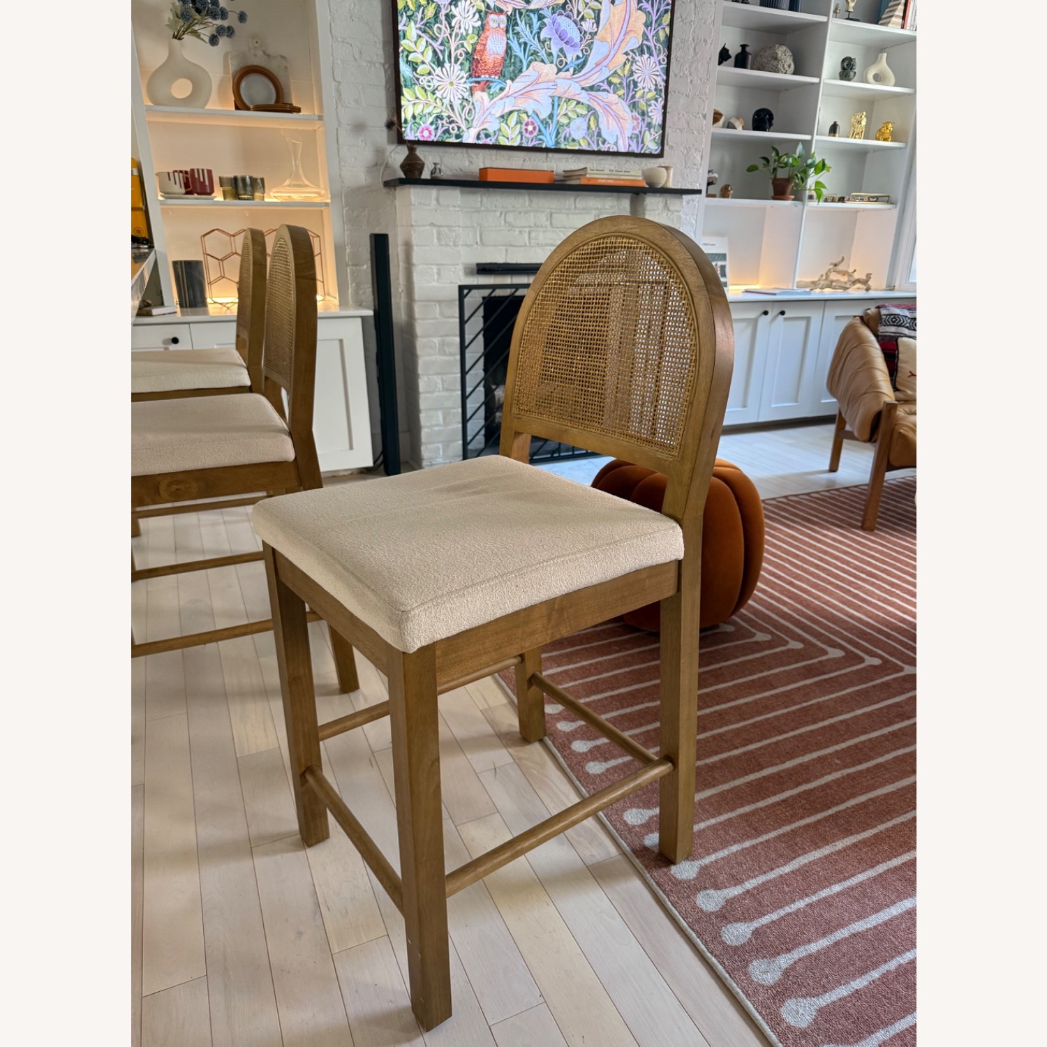 Nathan James Rattan Counter Stools (set of 3) - image-3