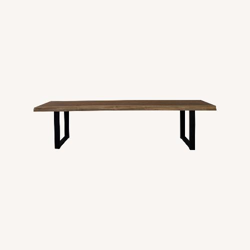 Used Custom Artisan Born Live Edge Walnut Bench for sale on AptDeco
