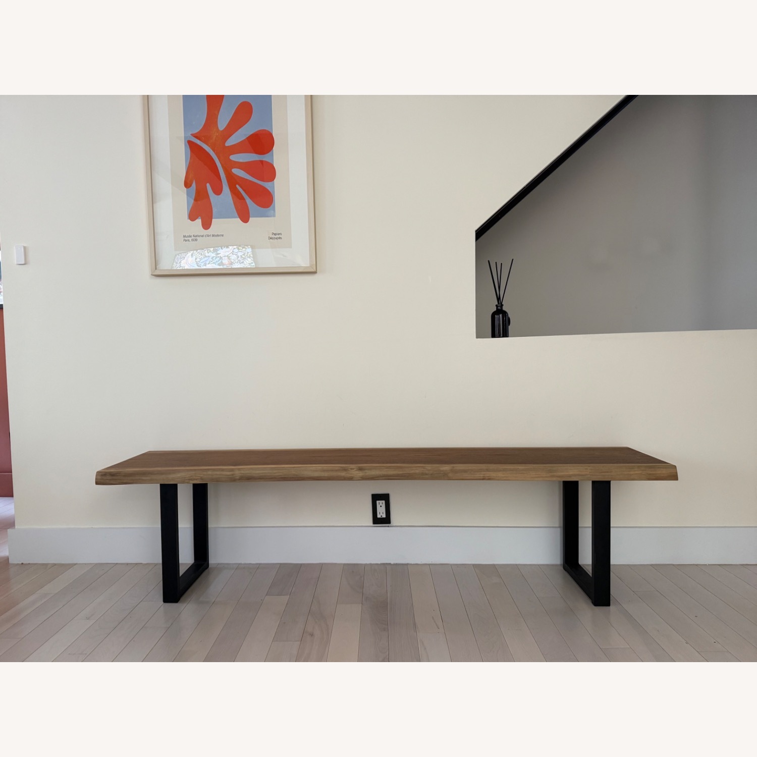 Custom Artisan Born Live Edge Walnut Bench - image-3