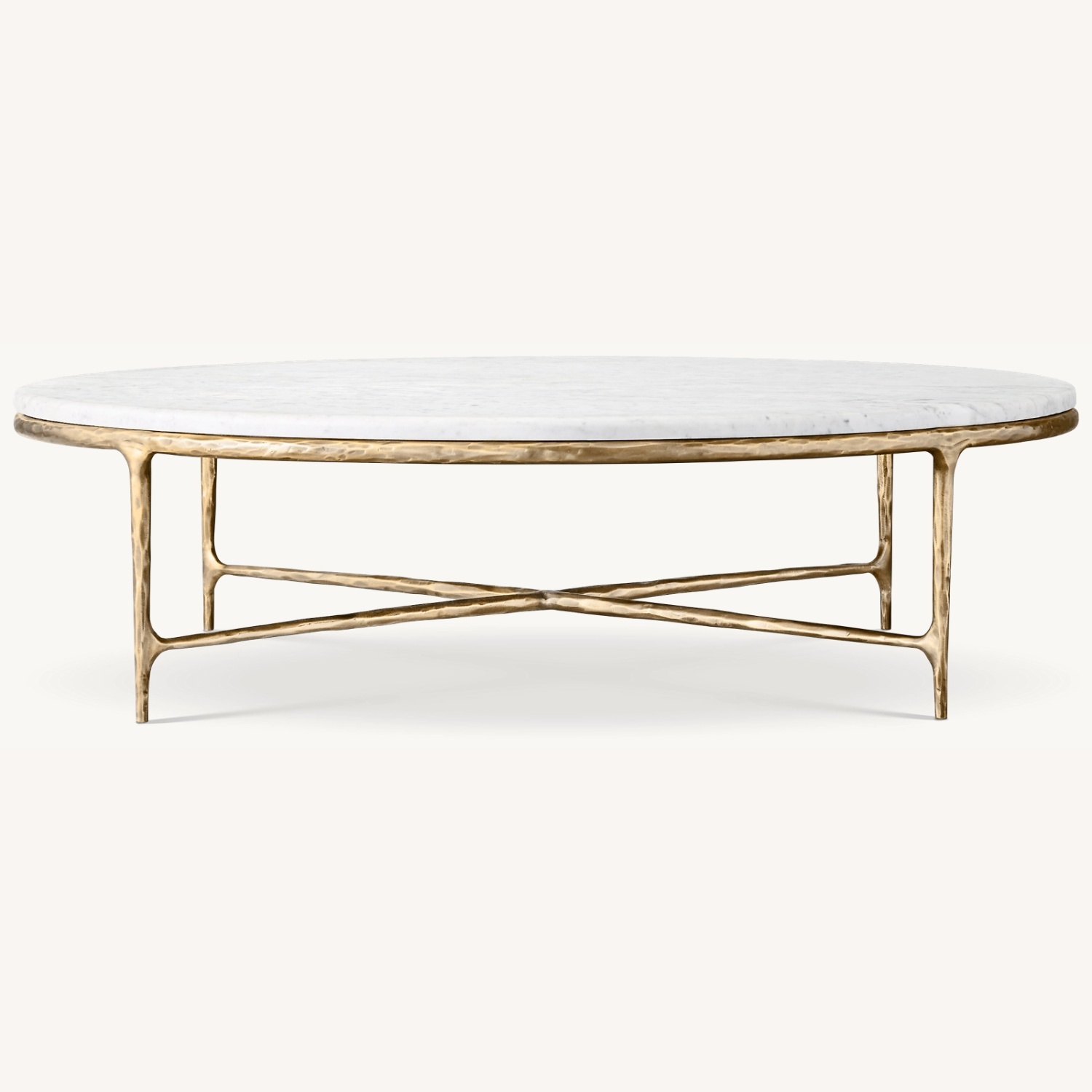 RH Thaddeus Marble Round Coffee Table - image-0