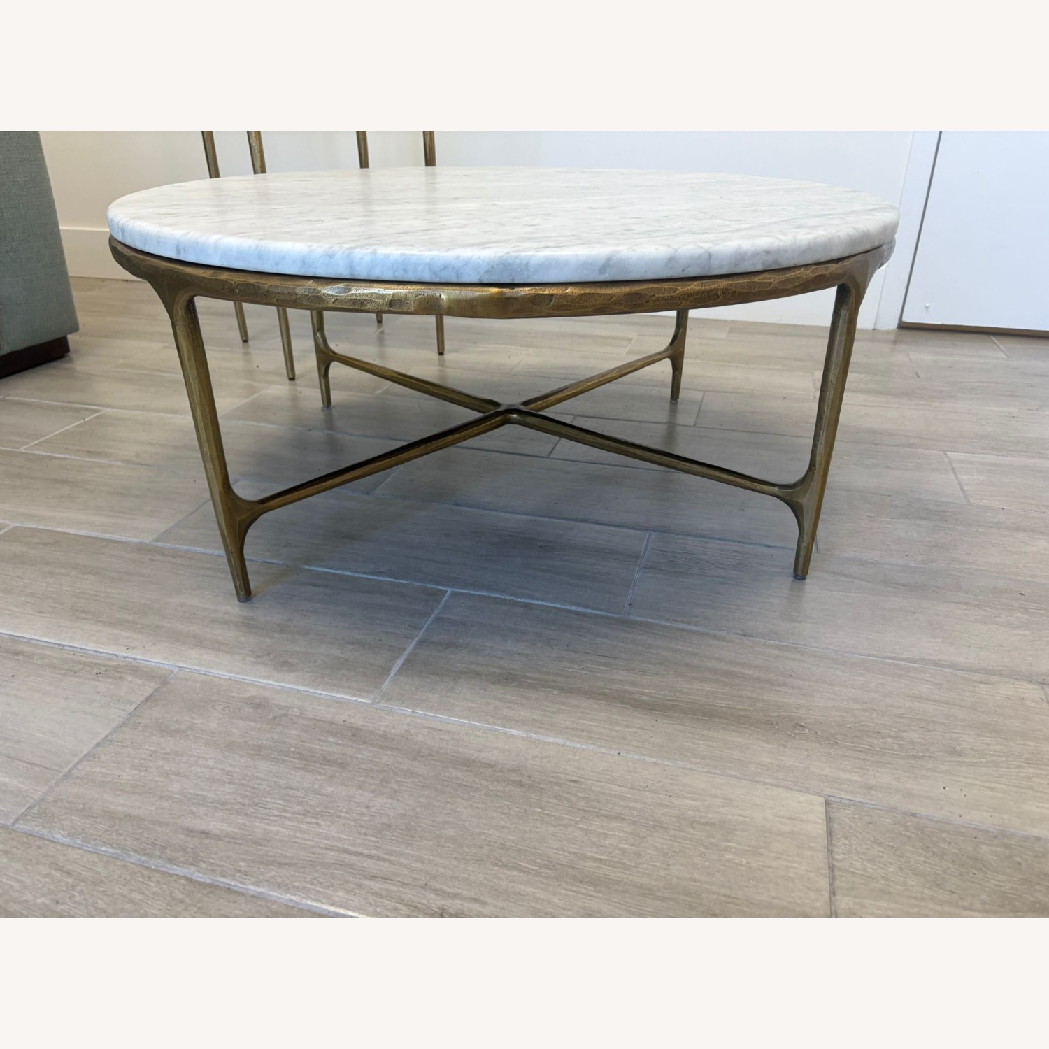 RH Thaddeus Marble Round Coffee Table - image-5