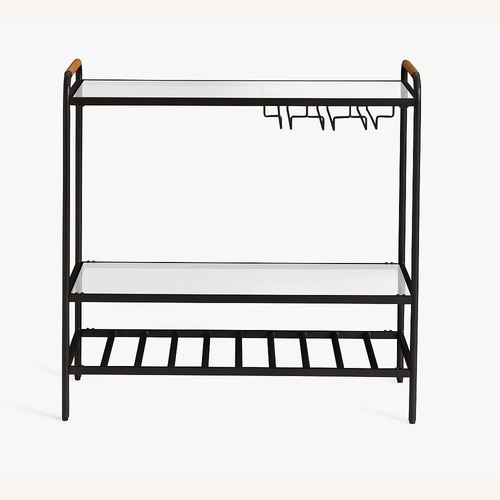 Used Pottery Barn Hugo Metal Bar Console for sale on AptDeco