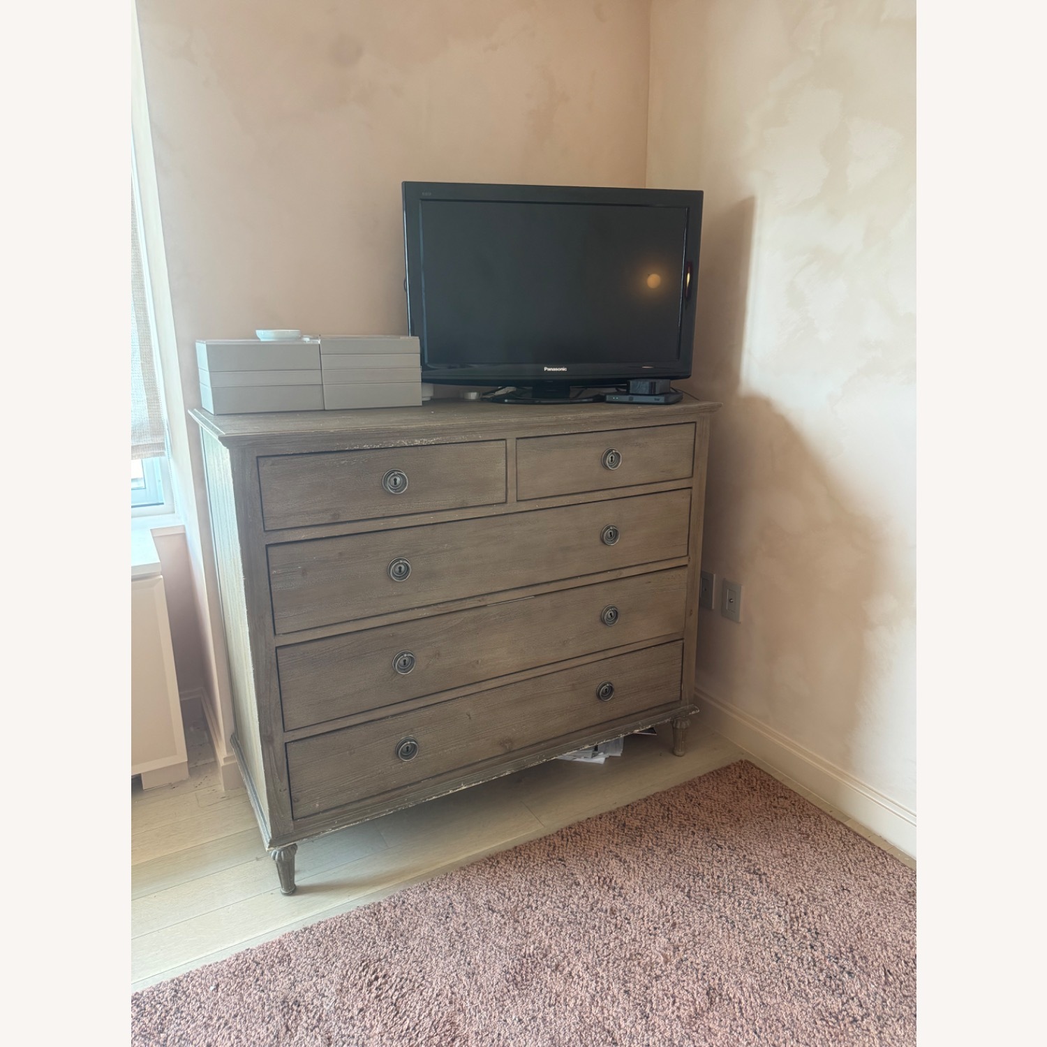 Restoration Hardware Antique Gray Maison Dresser - image-1