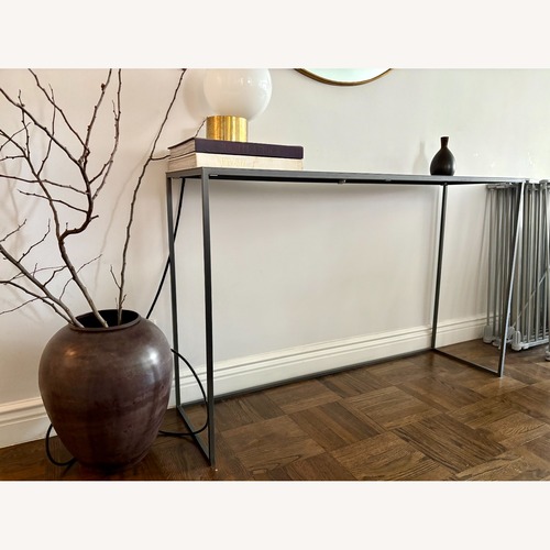 Used ABC Carpet and Home Blackened Steel Console Table for sale on AptDeco