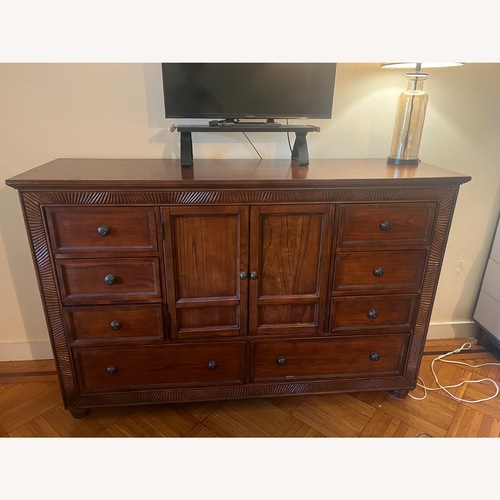 Used Large Dark Wood Dresser for sale on AptDeco