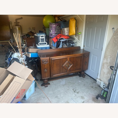 Used Jacobean Revival Wooden Sideboard/Credenza  for sale on AptDeco