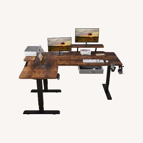 Used Jonesboro 63’’ L Shaped Adjustable Desk for sale on AptDeco
