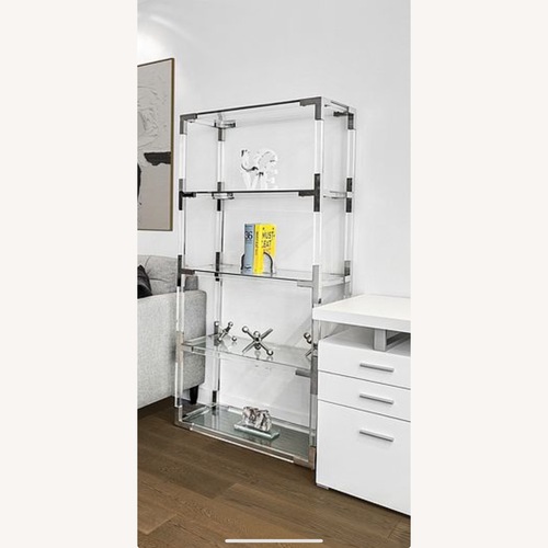 Used Hayley 62" Acrylic Bookshelf for sale on AptDeco