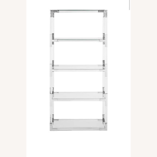 Used Hayley 62" Acrylic Bookshelf for sale on AptDeco