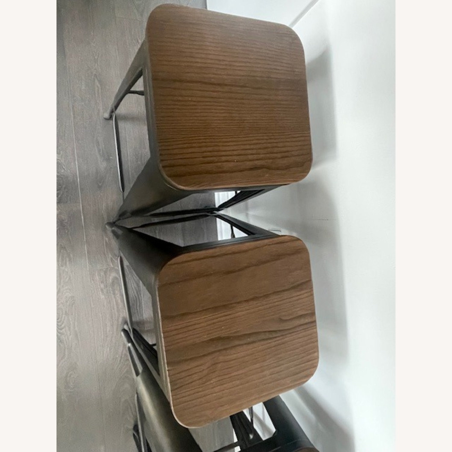 4 Metal/Wood Barstools - image-3