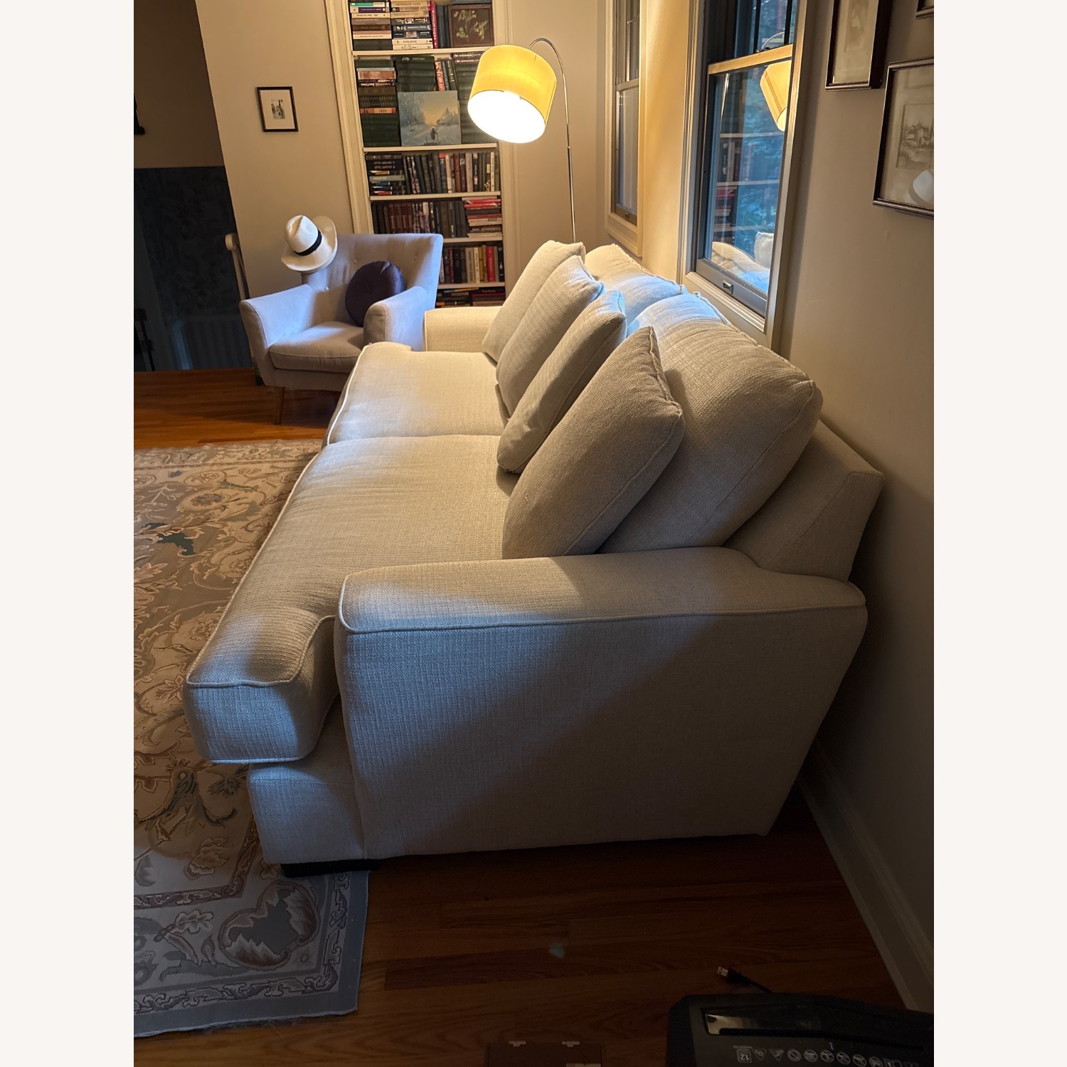 Oatmeal White Large Sofa - image-2