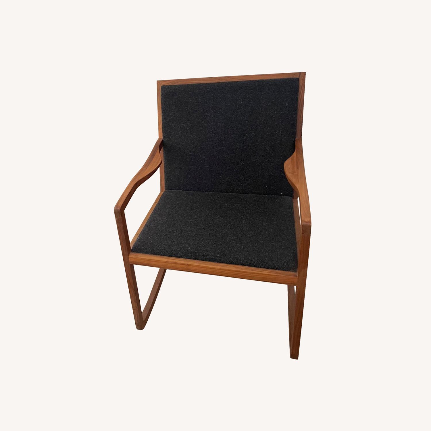 HD Buttercup Modern Walnut Rocking Chair - image-0