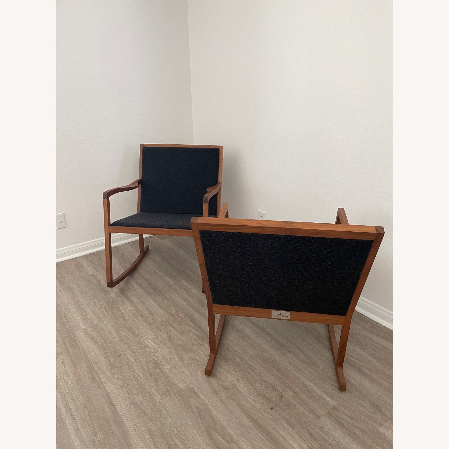 HD Buttercup Modern Walnut Rocking Chair - image-2