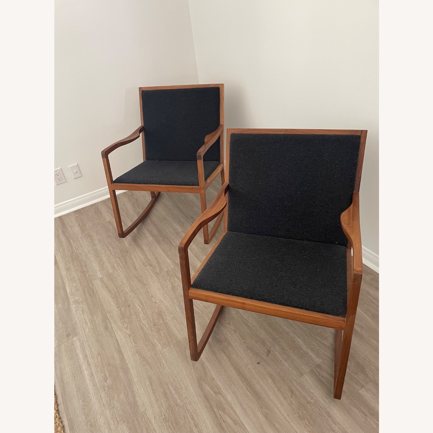 HD Buttercup Modern Walnut Rocking Chair - image-3