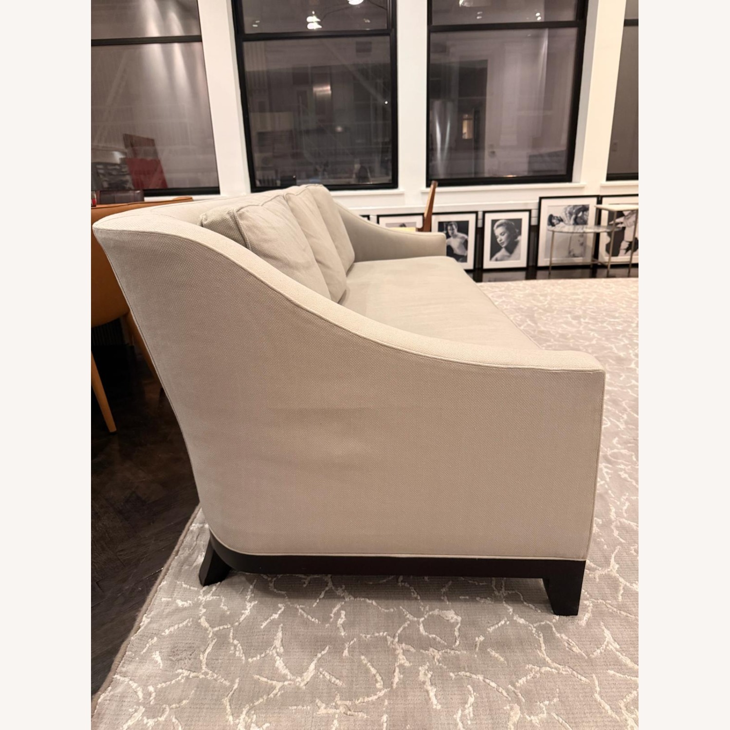 Designer 3-Seater Gray Sofa by Baker Furniture - image-2