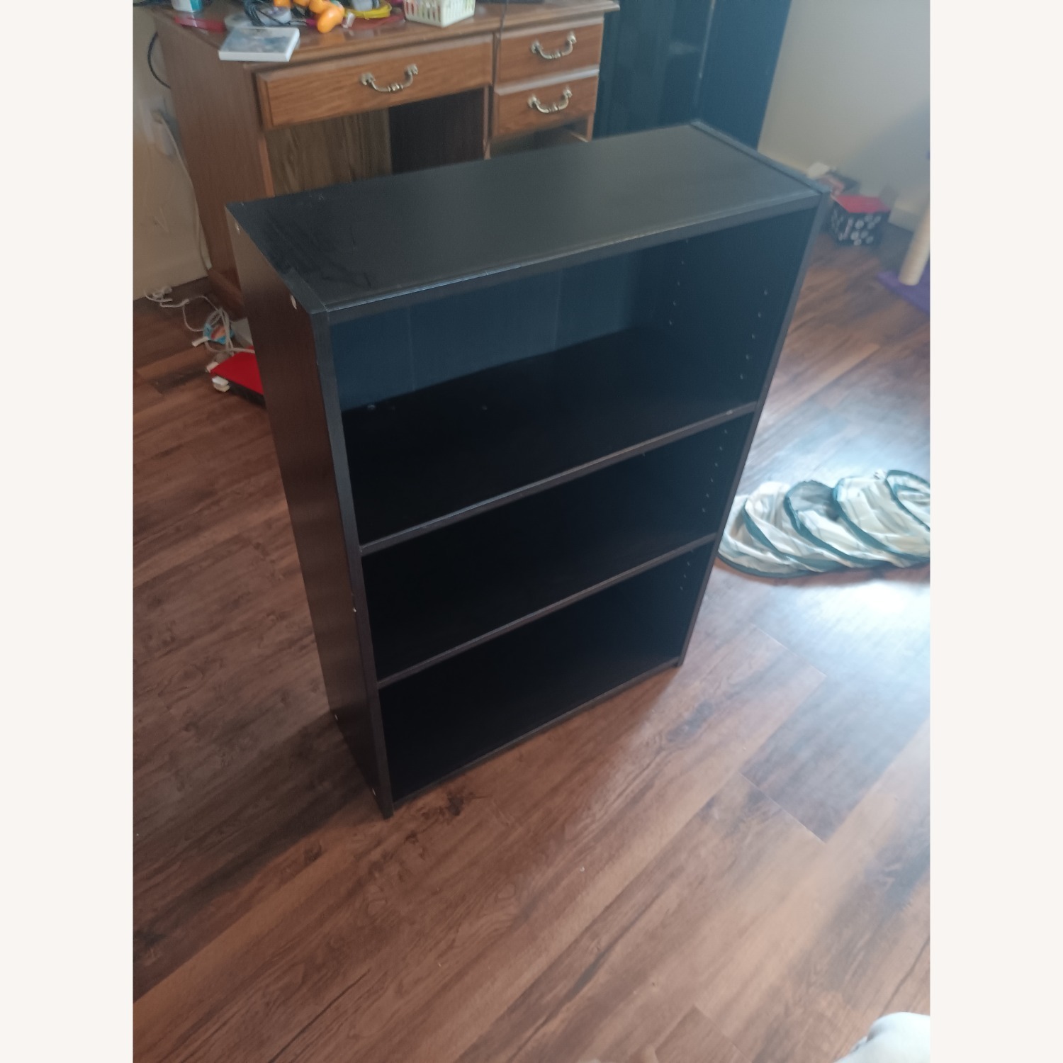 Small Black Bookcase - image-1