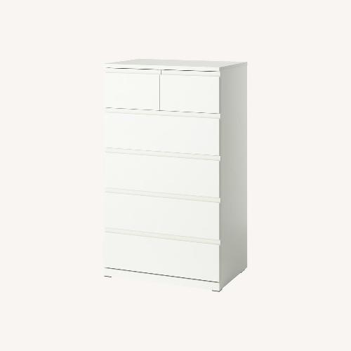 Used IKEA STORKLINTA 6-Draw Dresser for sale on AptDeco