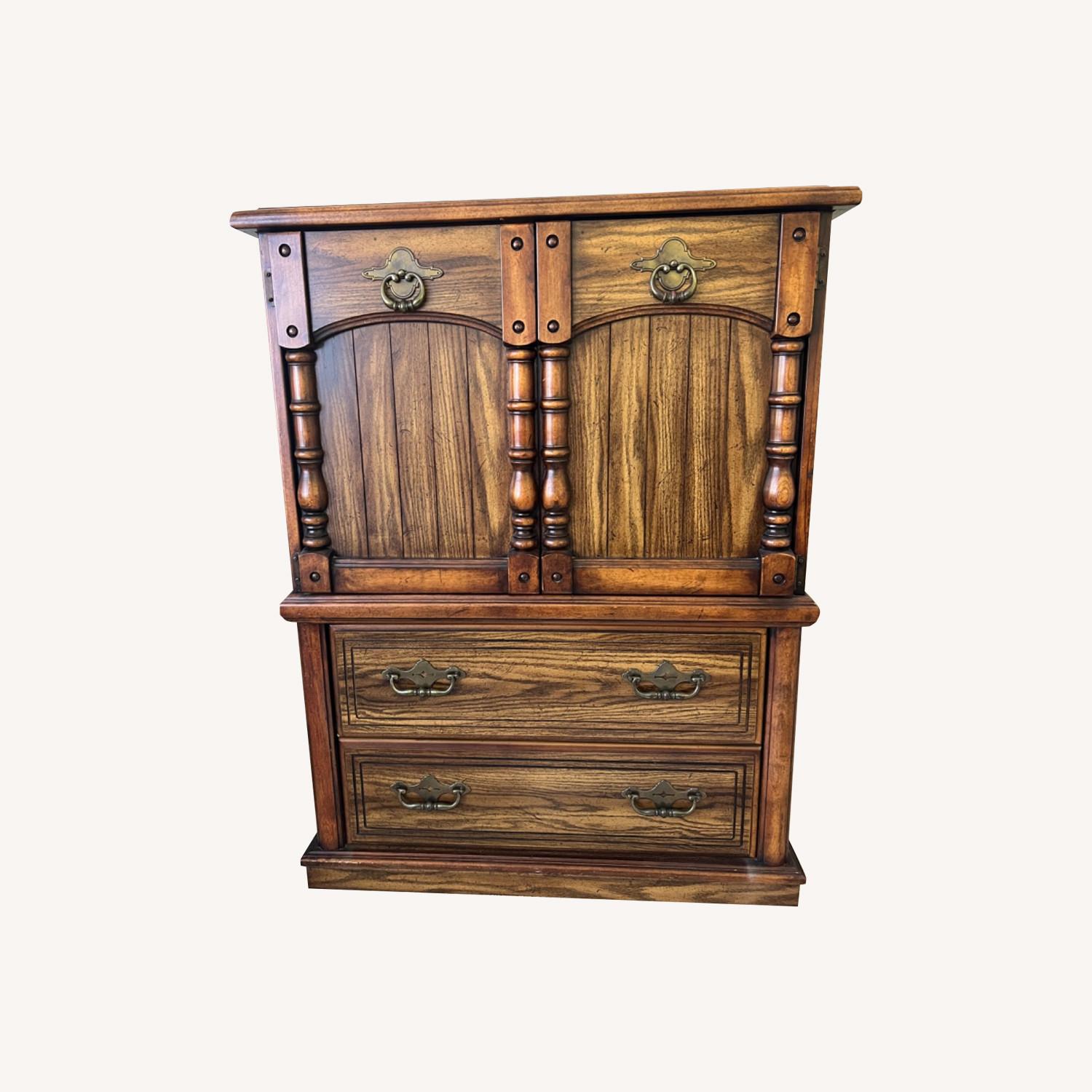 Solid Wood Wardrobe - image-0