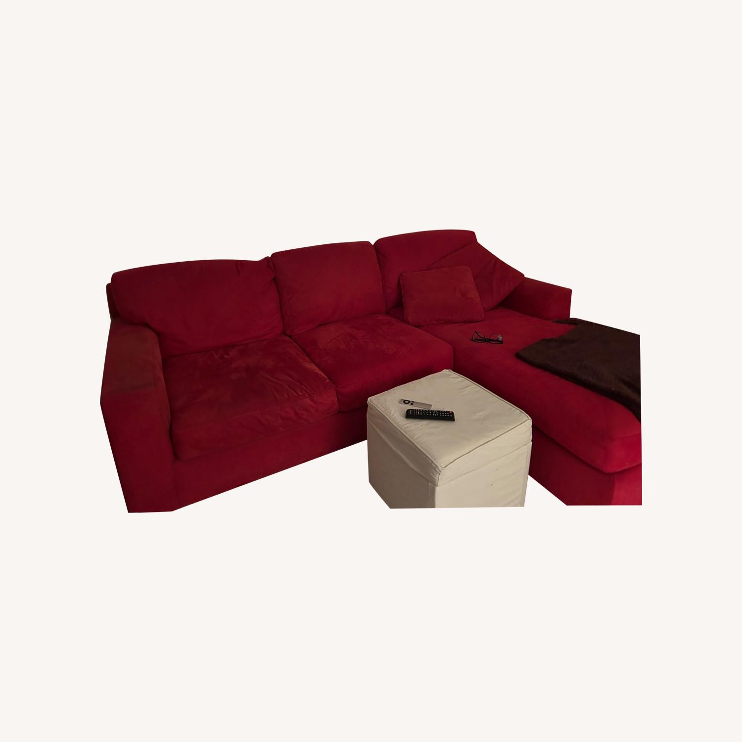 Macy's Comfy Couch With Extension - image-7