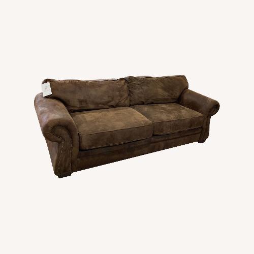 Used Micro Suede Sleeper Sofa Brown for sale on AptDeco