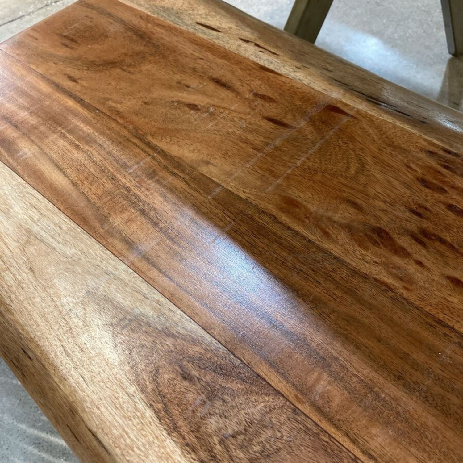 Villa2 Hairpin Leg Live Edge Wood Bench - image-6