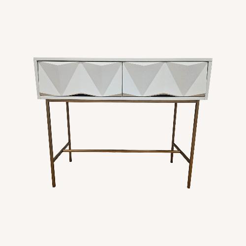 Used West Elm Sculpted Geo Console Table for sale on AptDeco