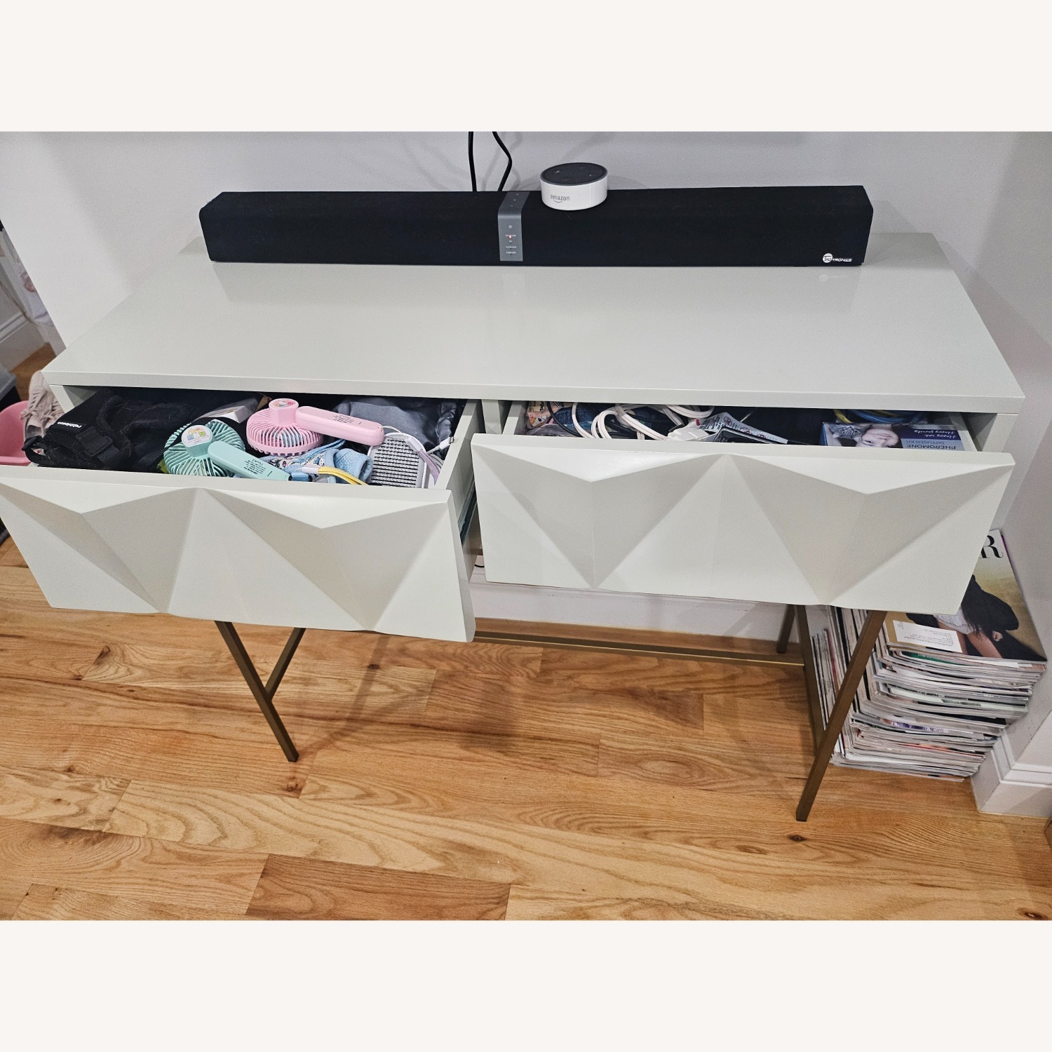 West Elm Sculpted Geo Console Table - image-5