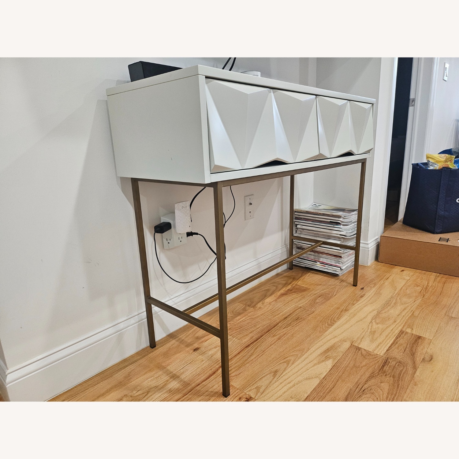 West Elm Sculpted Geo Console Table - image-2