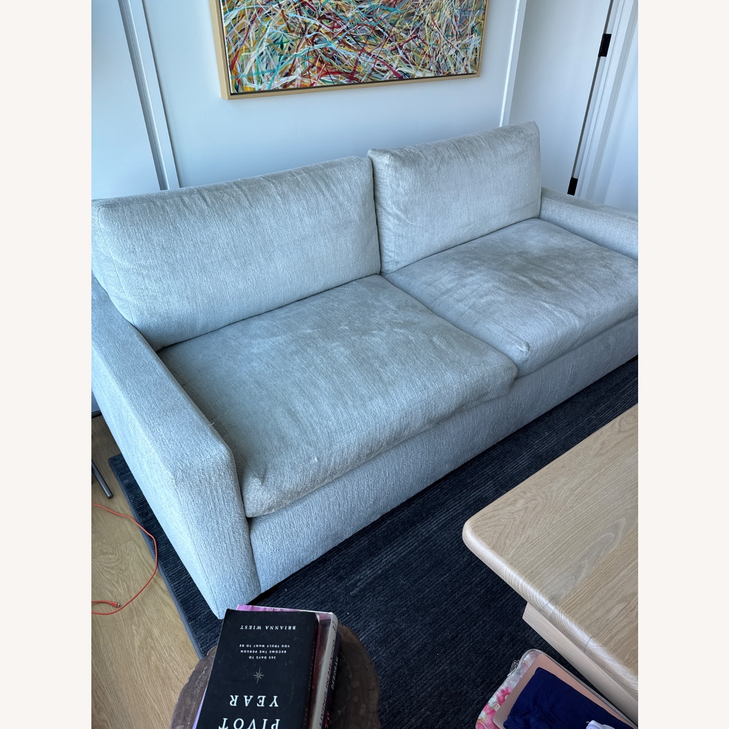 Custom Light Grey Couch - image-3
