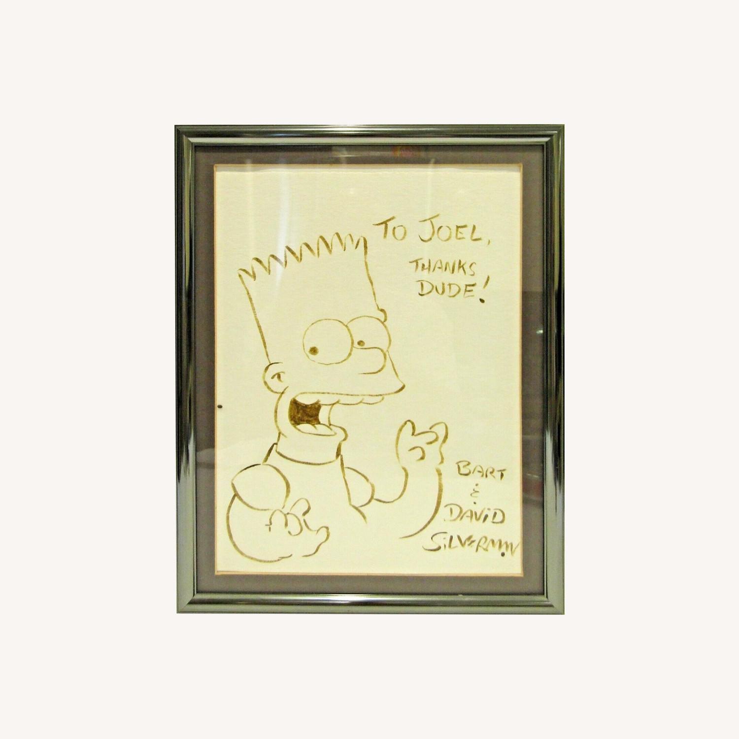 Matt Groening Ink Drawing Bart Simpson - image-0