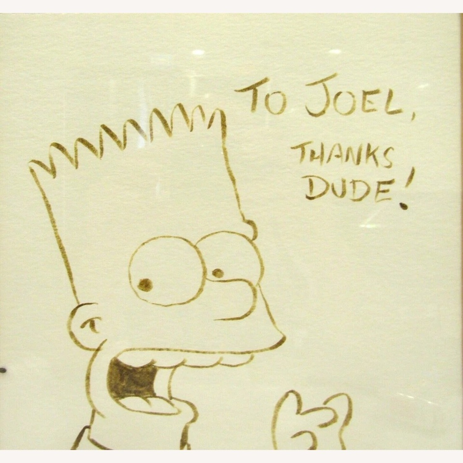 Matt Groening Ink Drawing Bart Simpson - image-2