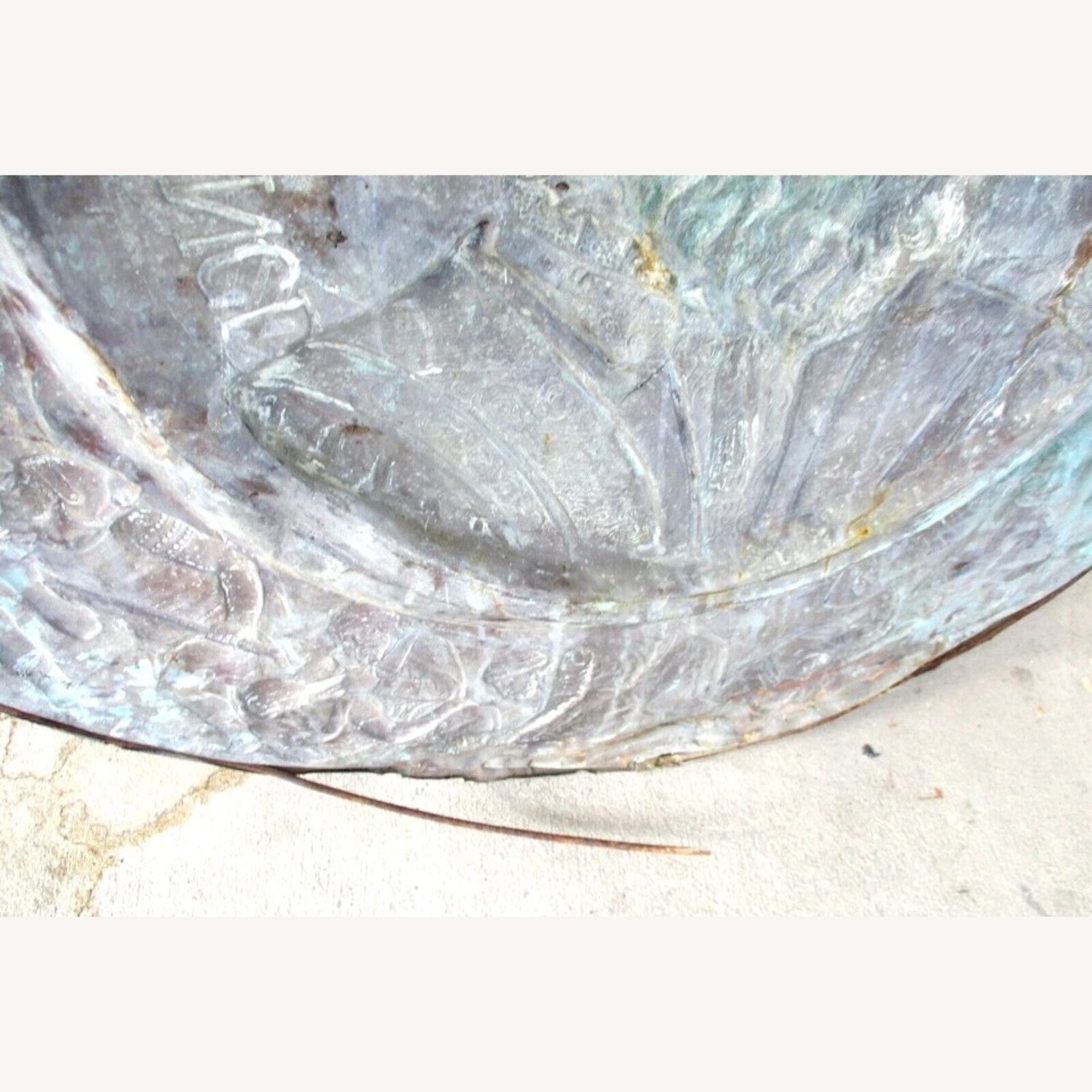 Antique French Renaissance Repoussé Copper Plaque - image-11