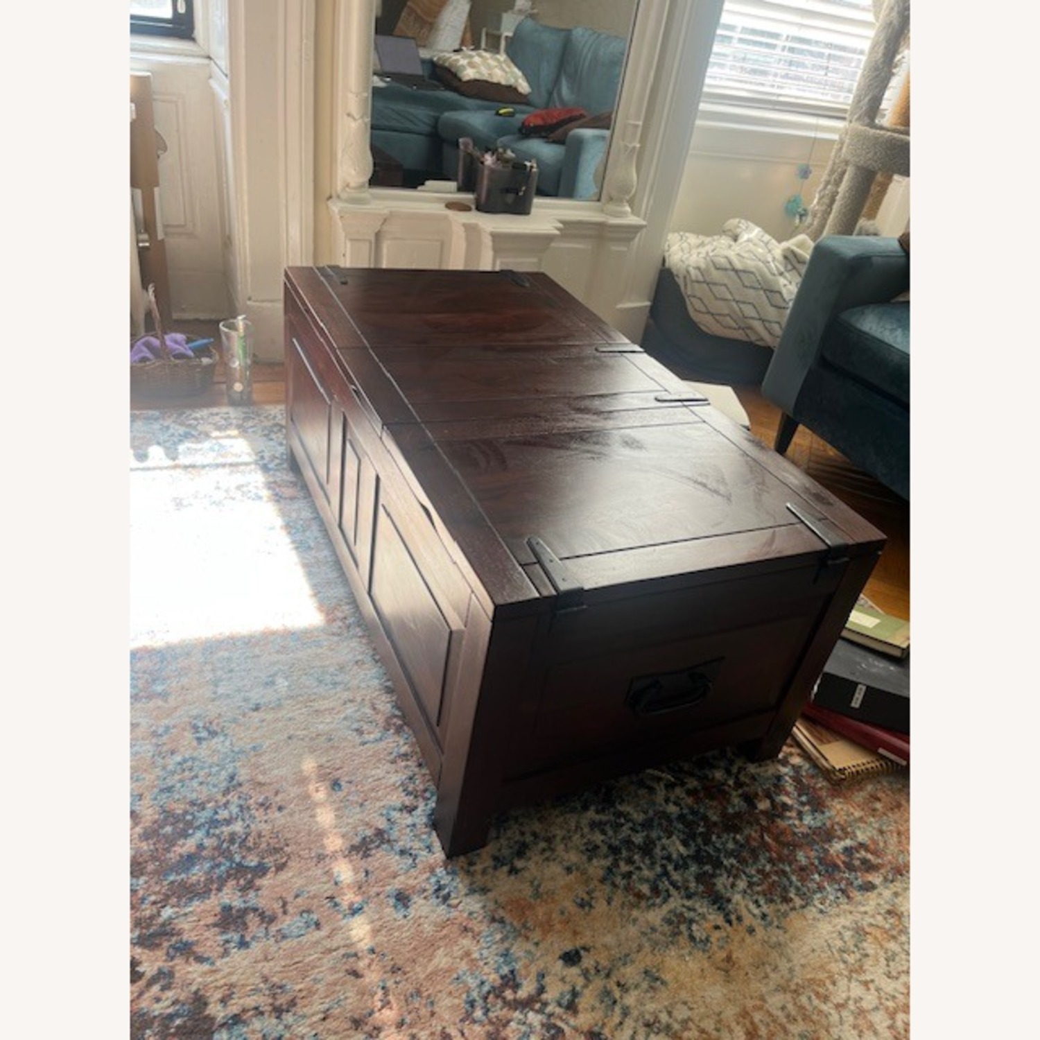 Pottery Barn Storage Trunk/Coffee Table with 3 Sections - image-2