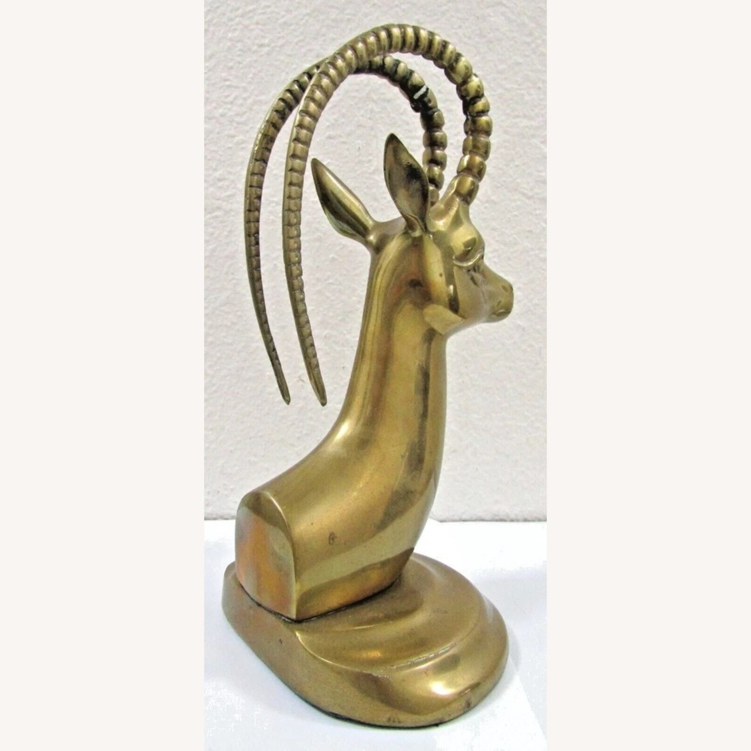 Mid-Century Modern Brass Ibex Bookends Circa 1950s - image-7