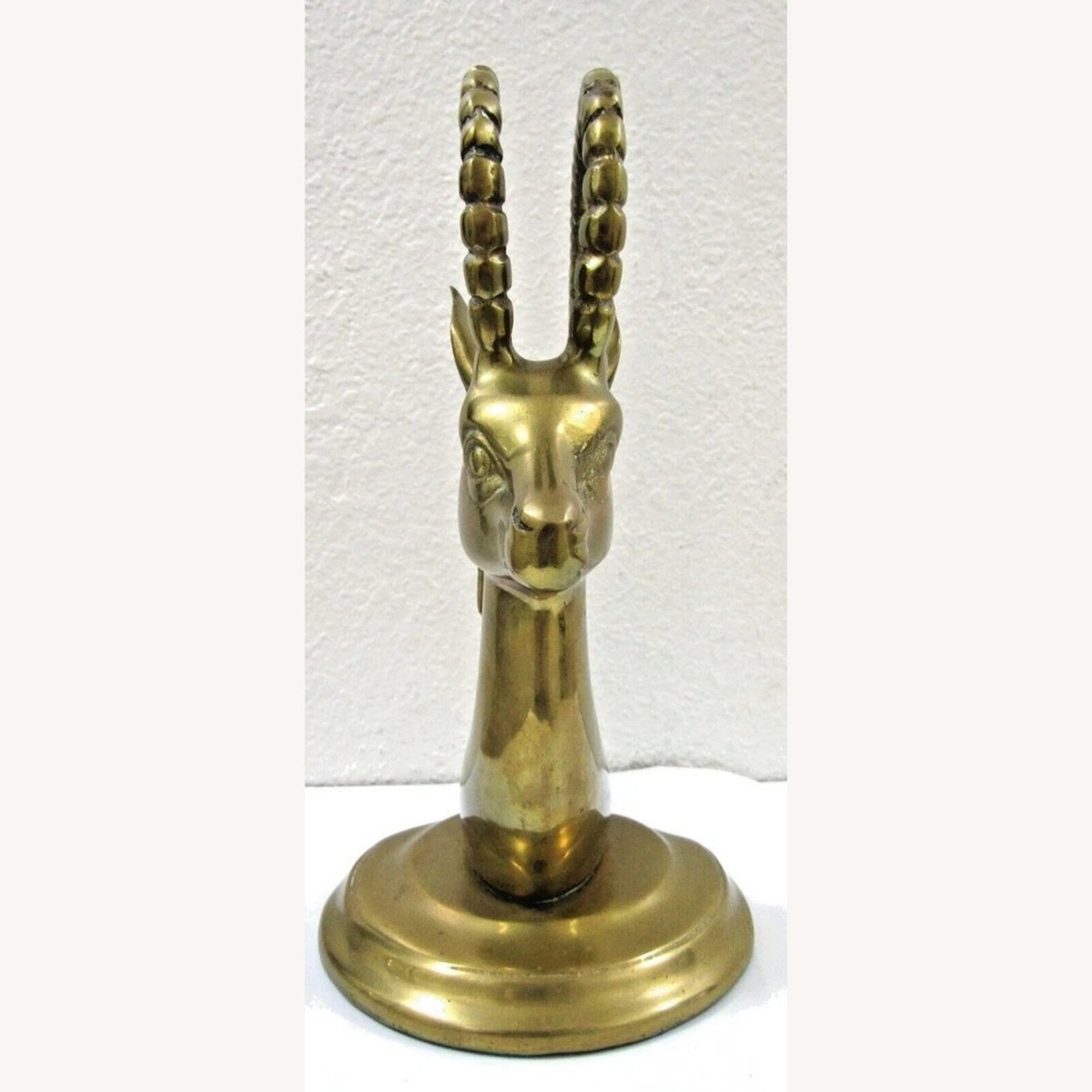 Mid-Century Modern Brass Ibex Bookends Circa 1950s - image-4