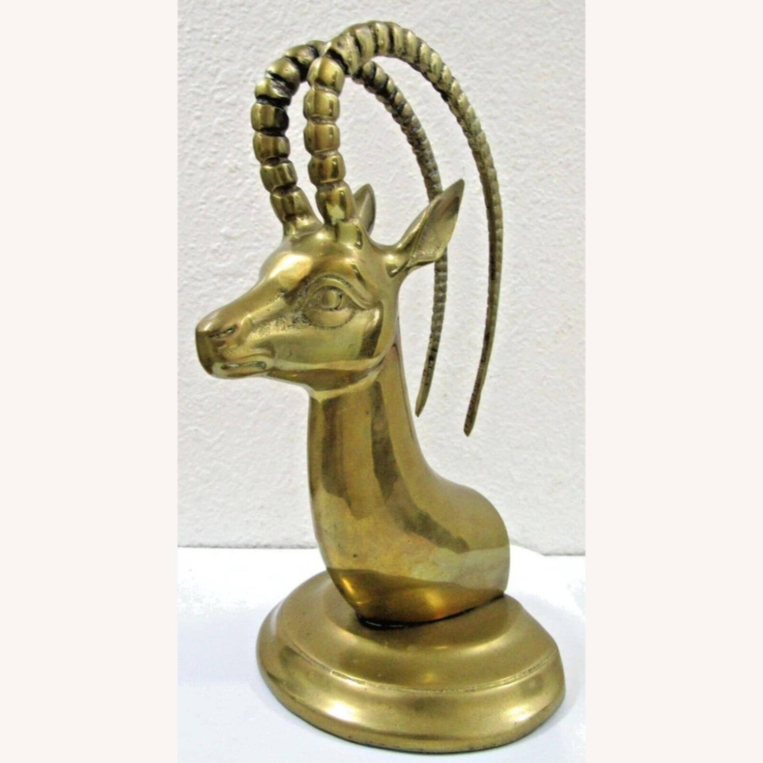 Mid-Century Modern Brass Ibex Bookends Circa 1950s - image-3